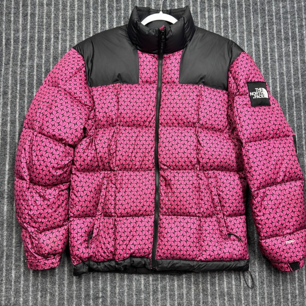 The North Face Mens 1990 Lhotse Jacket Small Pink Black 700 Down Puffer Coat